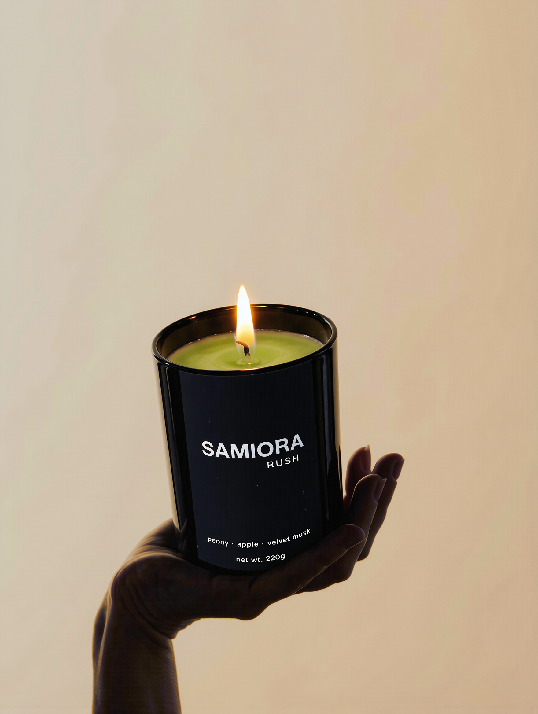 RUSH: peony · apple · velvet musk
