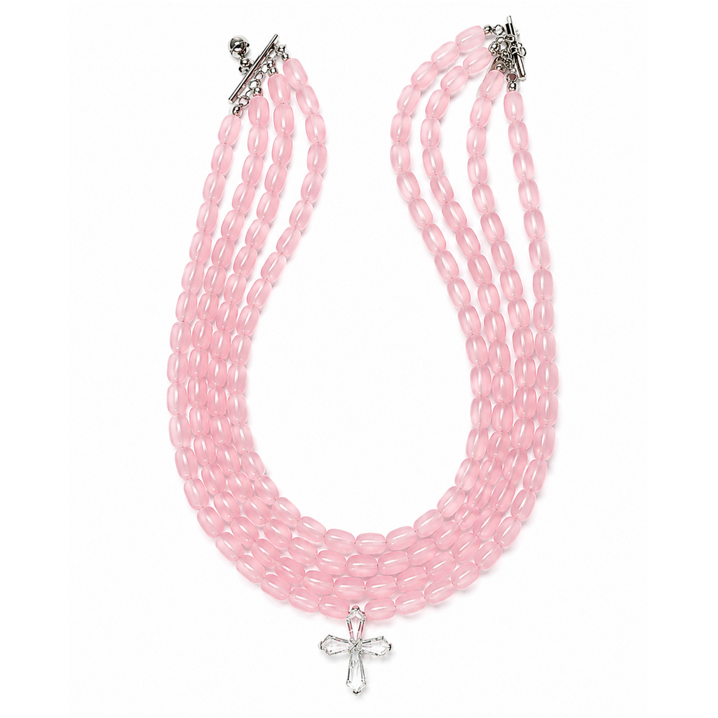 ZENDAYA pink necklace