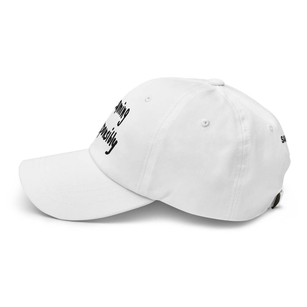 Dreaming Irresponsibly White Baseball hat
